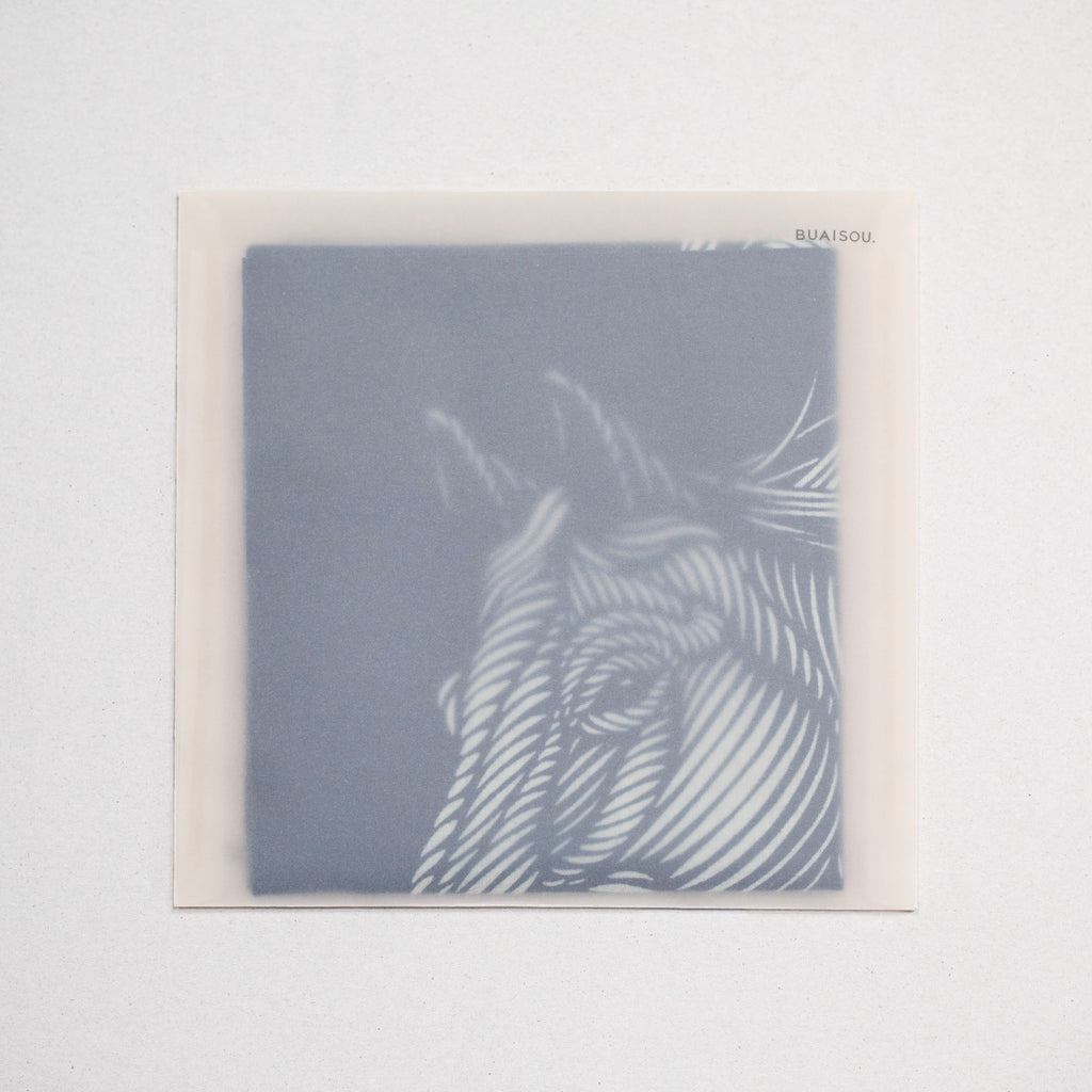 Tenugui "Rope Pattern Stencil-Dyed Horse"