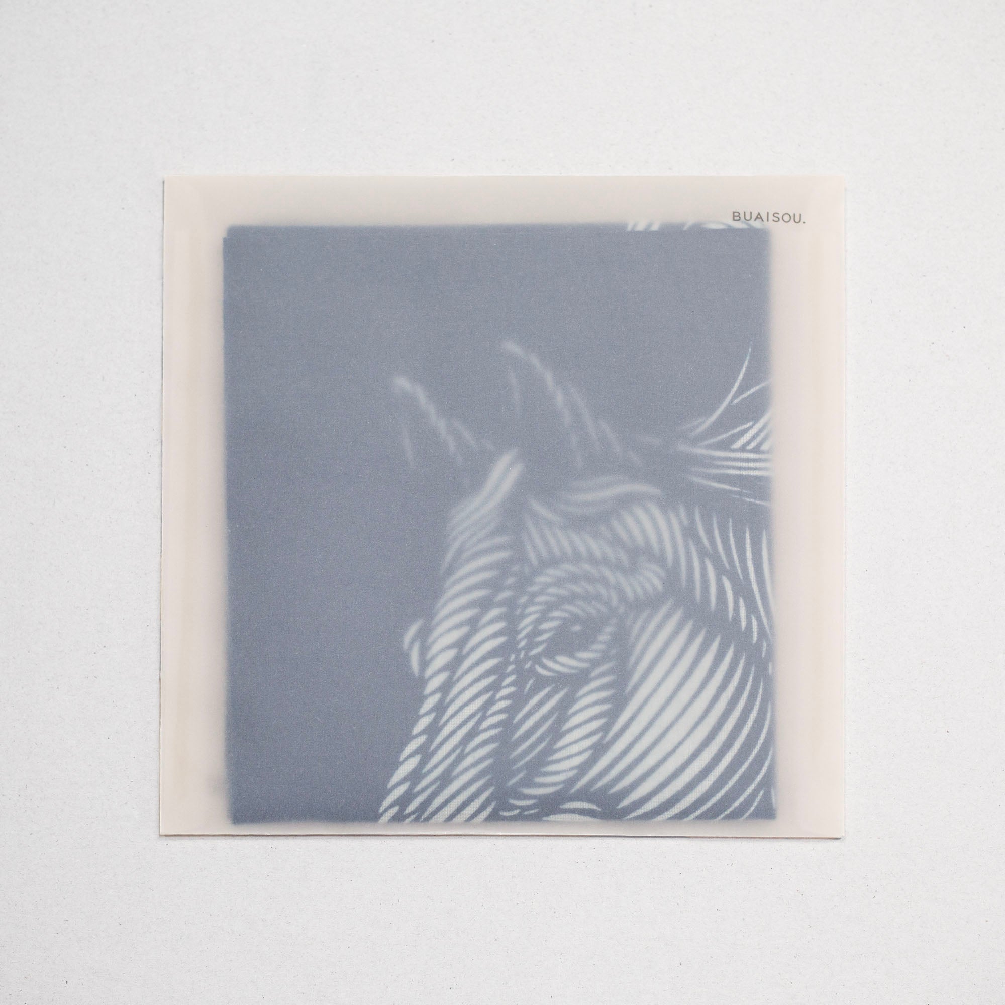 Tenugui "Rope Pattern Stencil-Dyed Horse"