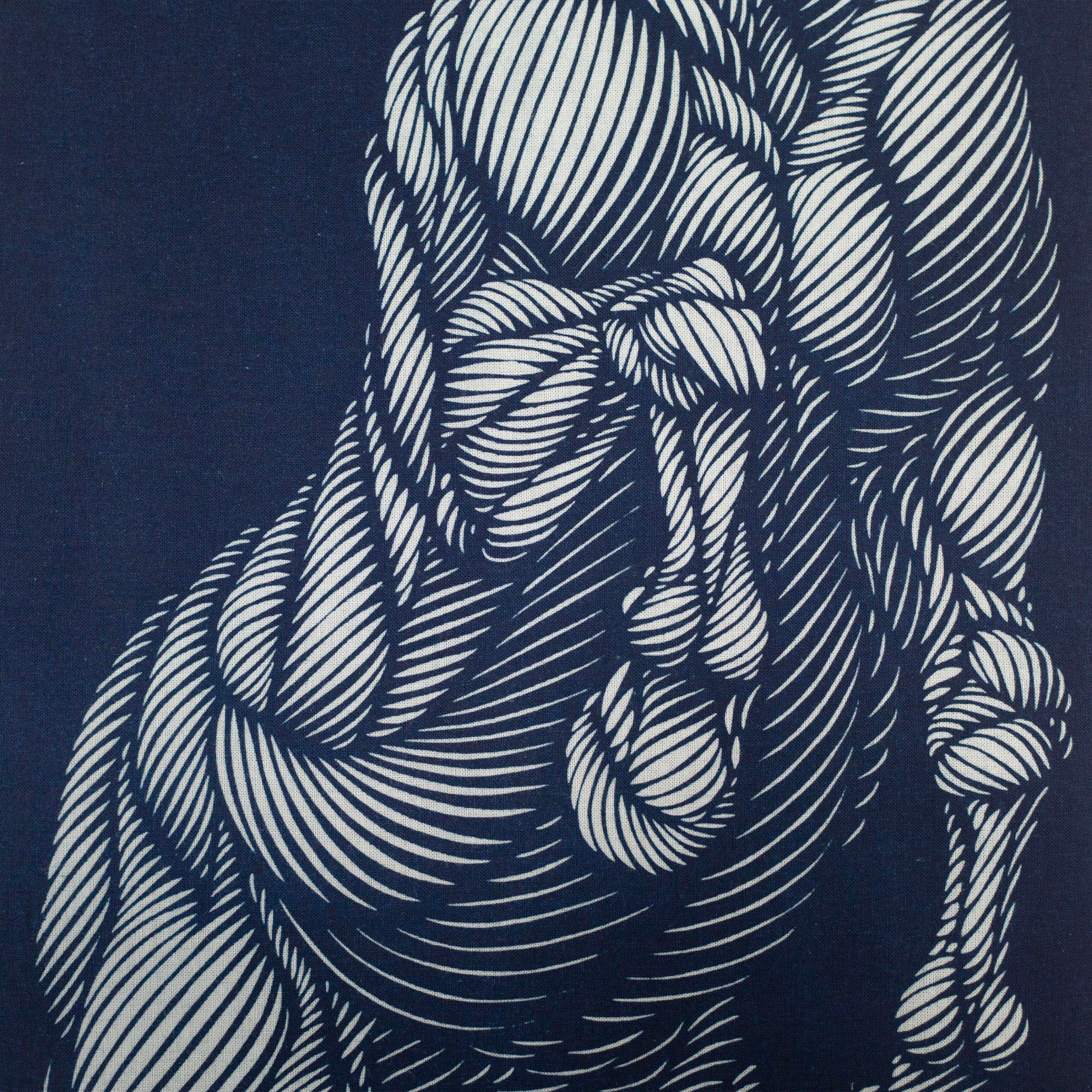Tenugui "Rope Pattern Stencil-Dyed Horse"