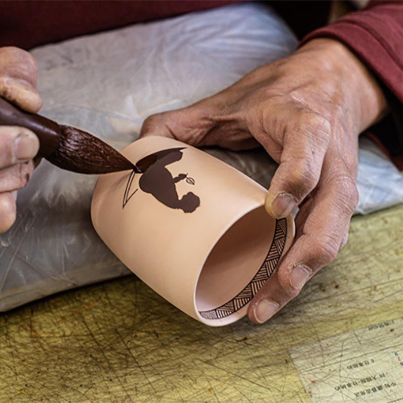 Teacup Flute Player / KUTANI CHOEMON