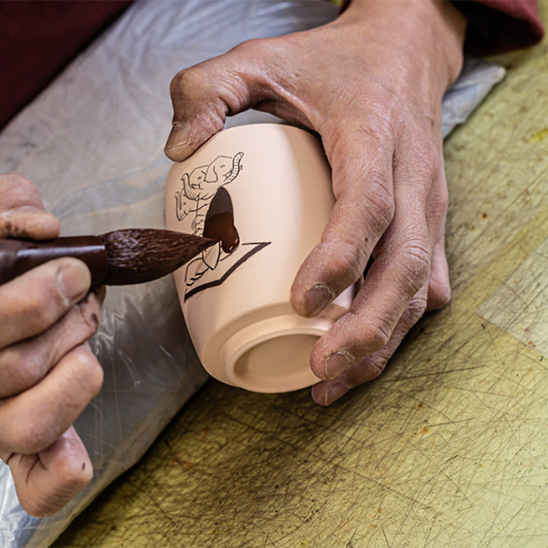 Teacup Flute Player / KUTANI CHOEMON